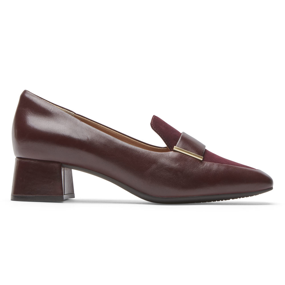 Rockport Singapore Womens Loafers - Total Motion Esma Burgundy - TB7836924